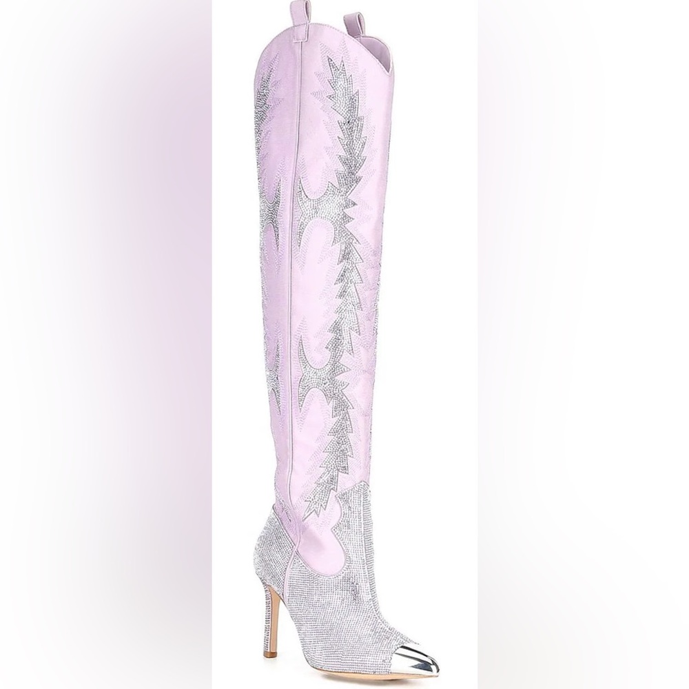 ISO - Gianni Bini: Katyanna Over-the-Knee Rhinestone Embellished Western Boots